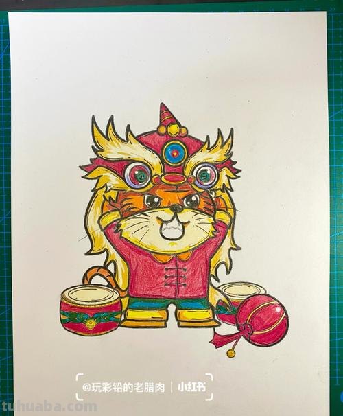 彩铅新年喜庆图片怎么画 画一张新年画？