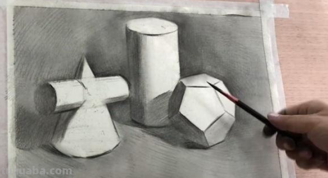 素描几何体画法步骤