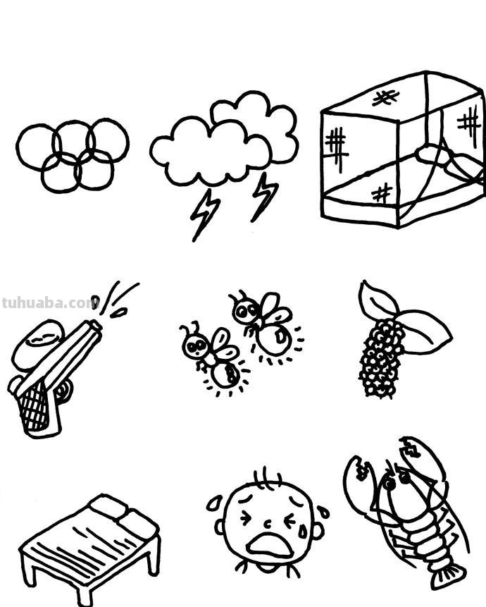 画一画夏天简笔画，绿植、海滩、水果、冷饮……快收藏起来吧~