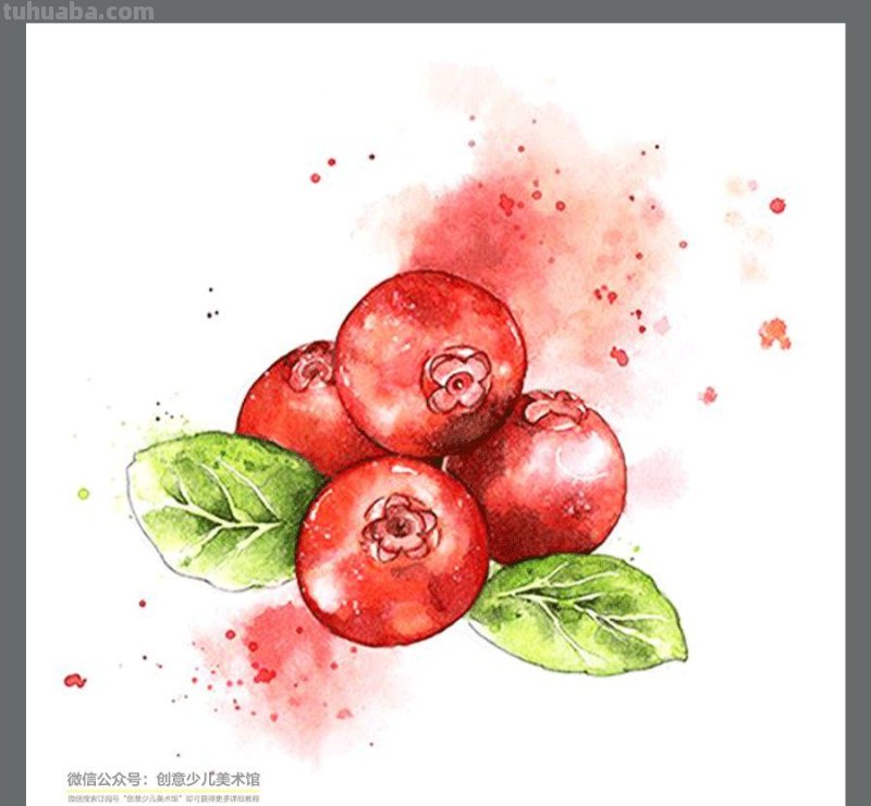 绘画素材｜水彩这样画水果，清新又甜美