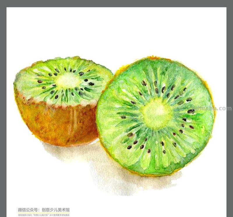 绘画素材｜水彩这样画水果，清新又甜美