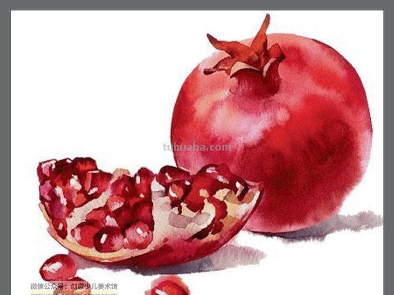 绘画素材｜水彩这样画水果，清新又甜美