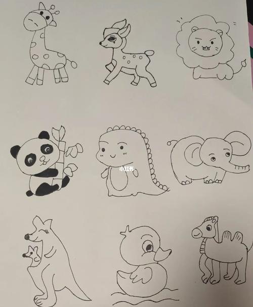 可爱的动物简笔画~亲子活动素材哦~