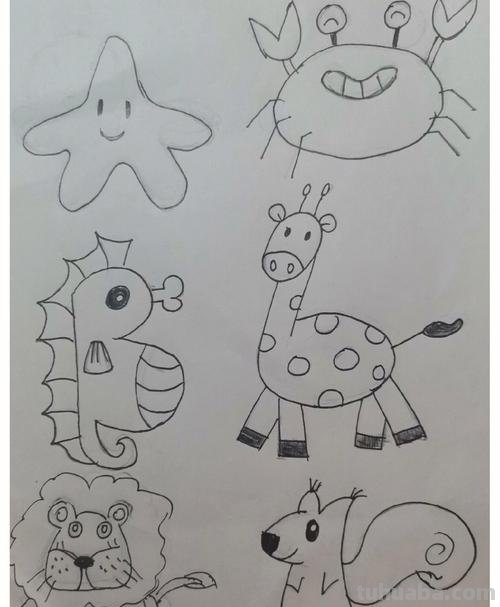 可爱的动物简笔画~亲子活动素材哦~
