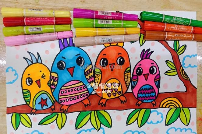 小鸟儿童画 小鸟儿童画图片