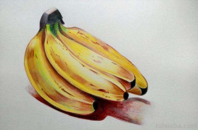 立体水果彩铅香蕉怎么画 立体水果拼盘彩铅画？