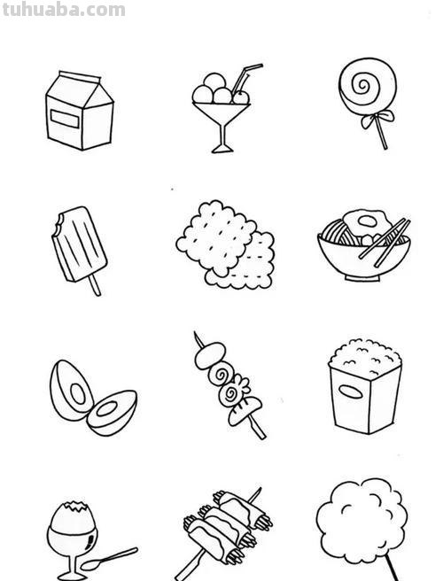 9种美食的简笔画法，超级实用的素材！（建议收藏）