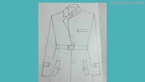 长风衣速写 速写衣服怎么塑造？