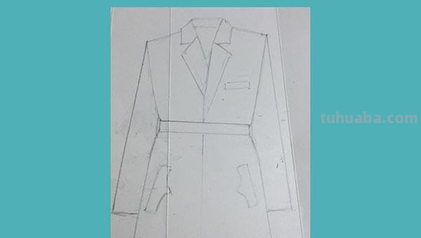 长风衣速写 速写衣服怎么塑造？