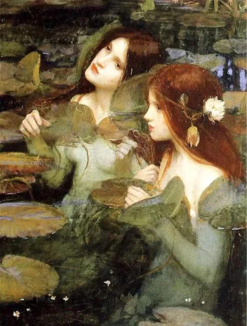 美丽动人的宁芙仙女｜欧洲古典油画人物作品欣赏