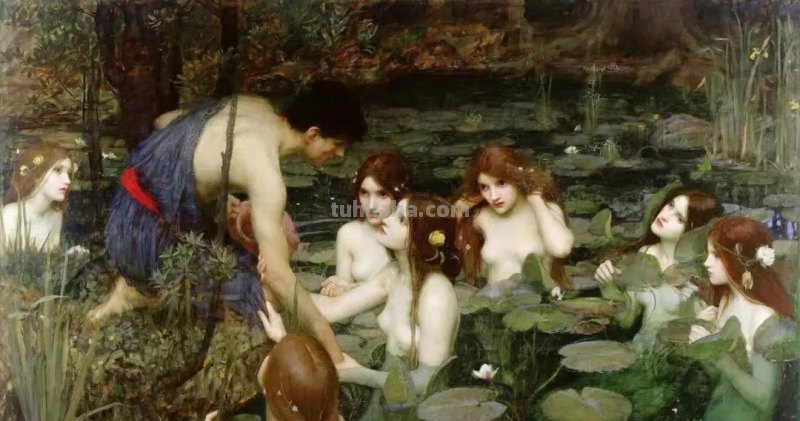 美丽动人的宁芙仙女｜欧洲古典油画人物作品欣赏