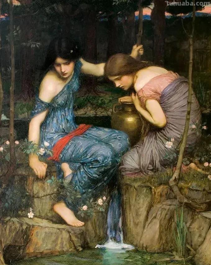 美丽动人的宁芙仙女｜欧洲古典油画人物作品欣赏