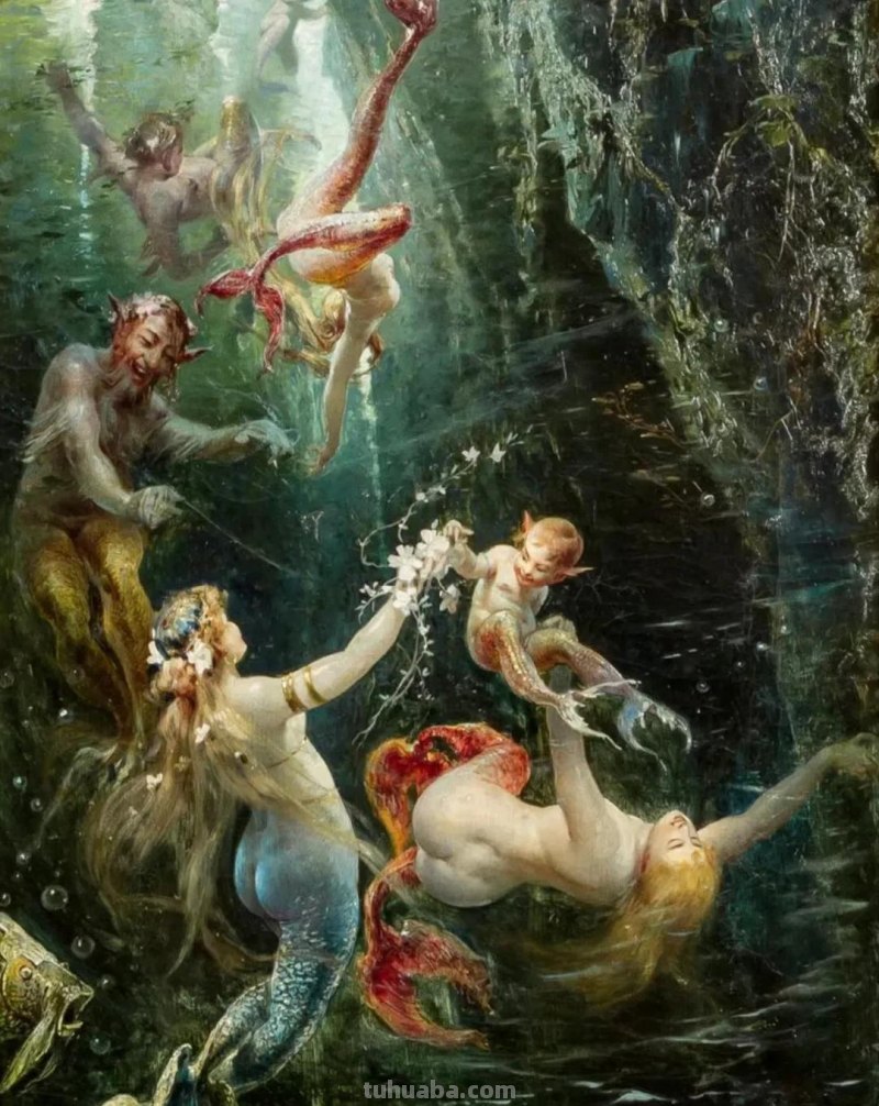 美丽动人的宁芙仙女｜欧洲古典油画人物作品欣赏