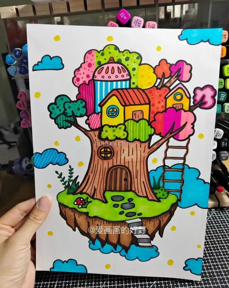 精选几十张超美创意绘画，细节感拉满！学习收藏系列！