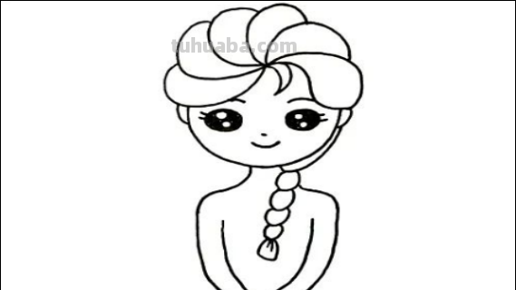 艾莎公主怎么画呀