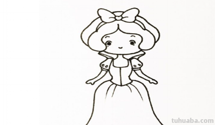 小公主最简单的画法