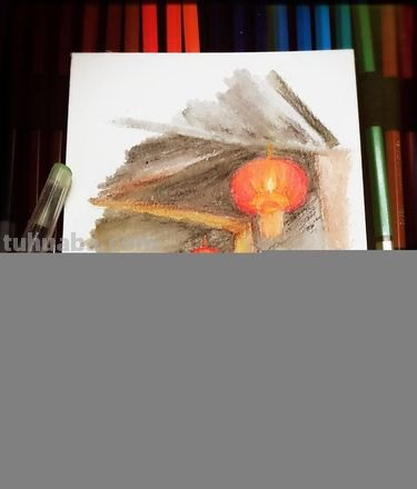 中国灯笼怎么画彩铅的 红灯笼彩铅画？