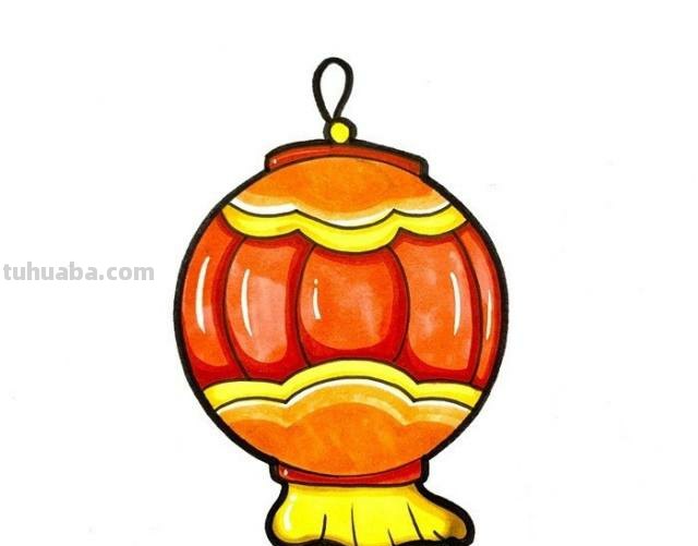 中国灯笼怎么画彩铅的 红灯笼彩铅画？