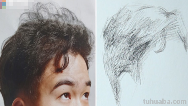 素描头发怎么画