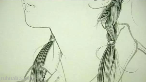 人物素描头发的画法