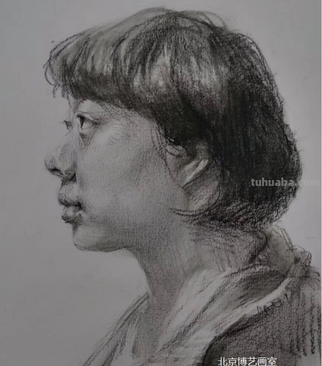 素描头发的画法