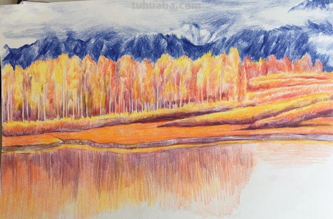 彩铅可以画什么好看风景 秋天彩铅风景画？