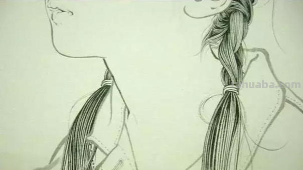人物素描头发的画法
