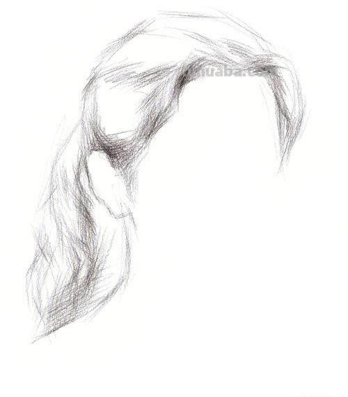 素描头发的画法 素描头发的画法步骤图