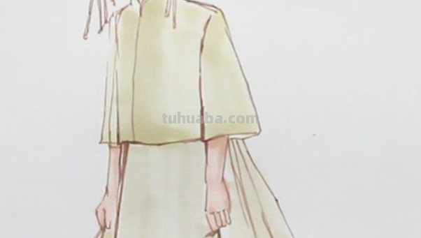 古代嫁衣怎么画