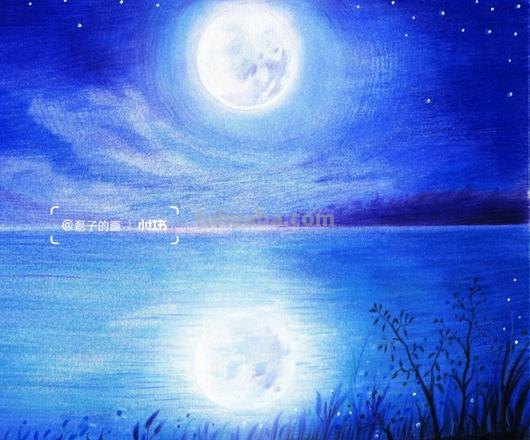 夜晚背景怎么画彩铅色 彩铅怎么画夜景?