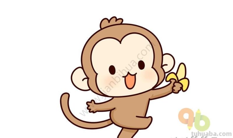 10种可爱的小猴子简笔画合集，分分钟被萌翻，一看就会画