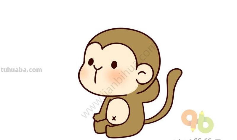 10种可爱的小猴子简笔画合集，分分钟被萌翻，一看就会画