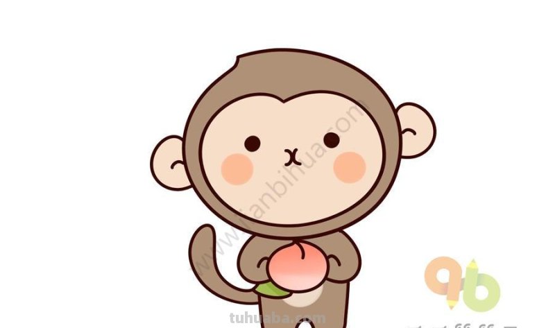 10种可爱的小猴子简笔画合集，分分钟被萌翻，一看就会画