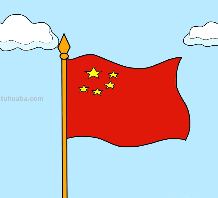 五星红旗怎么画简笔画 如何画五星红旗简笔画？