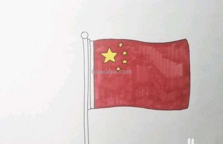 五星红旗怎么画简笔画 如何画五星红旗简笔画？
