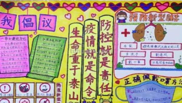 宣传防疫思维导图怎么画 防疫宣传图片简单又漂亮？