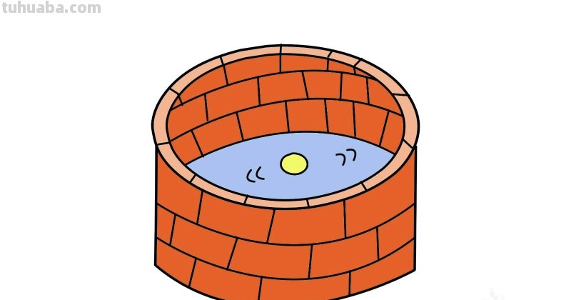 一口井要怎么画简笔画 简笔画水井口的画法？