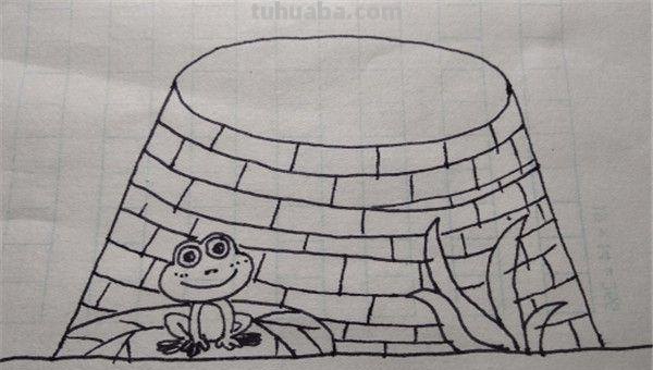 一口井要怎么画简笔画 简笔画水井口的画法？
