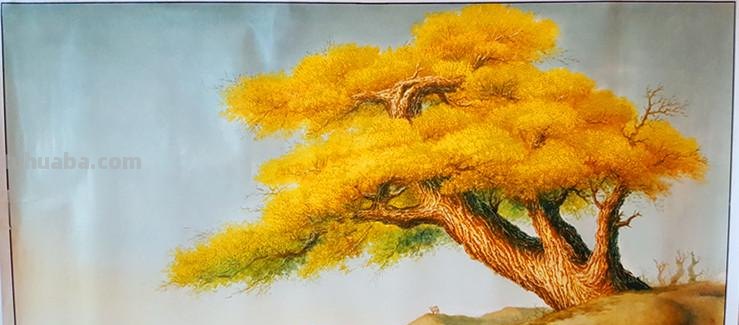 胡杨树彩铅图片怎么画 怎么使用彩铅画树？