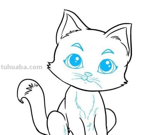 猫装饰速写 素描中猫的毛发应该怎样画？