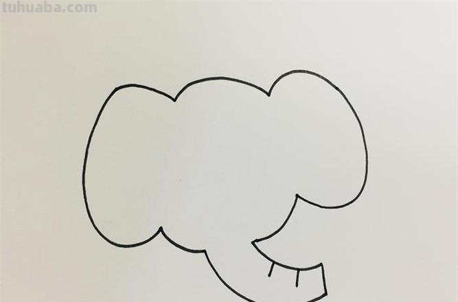 一头大象怎么画简笔画 如何画大象的简笔画步骤？