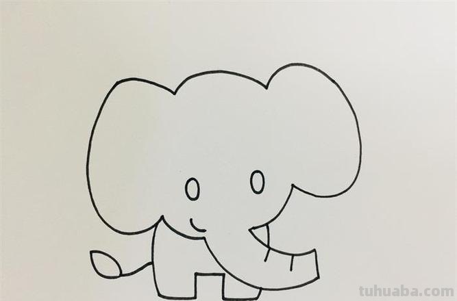 一头大象怎么画简笔画 如何画大象的简笔画步骤？