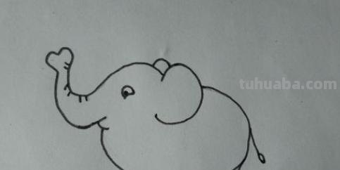 一头大象怎么画简笔画 如何画大象的简笔画步骤？