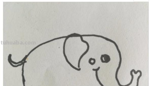 一头大象怎么画简笔画 如何画大象的简笔画步骤？