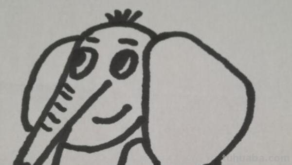 一头大象怎么画简笔画 如何画大象的简笔画步骤？