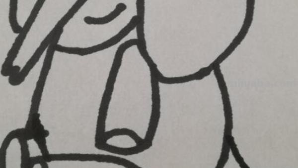一头大象怎么画简笔画 如何画大象的简笔画步骤？