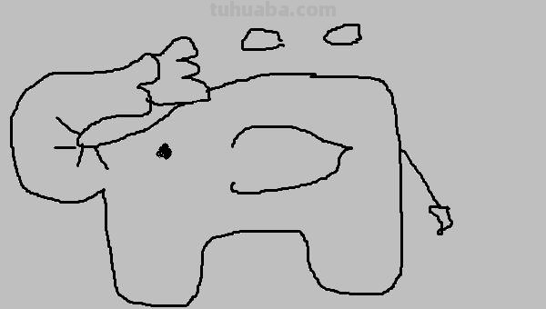 一头大象怎么画简笔画 如何画大象的简笔画步骤？