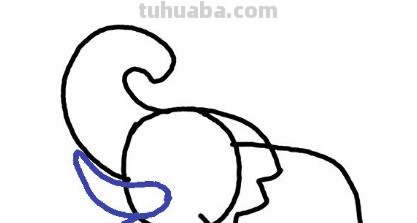 一头大象怎么画简笔画 如何画大象的简笔画步骤？