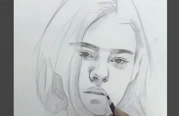 怎么素描人物