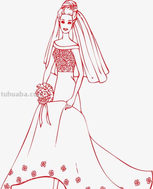 新娘服怎么画 新娘服怎么画好看